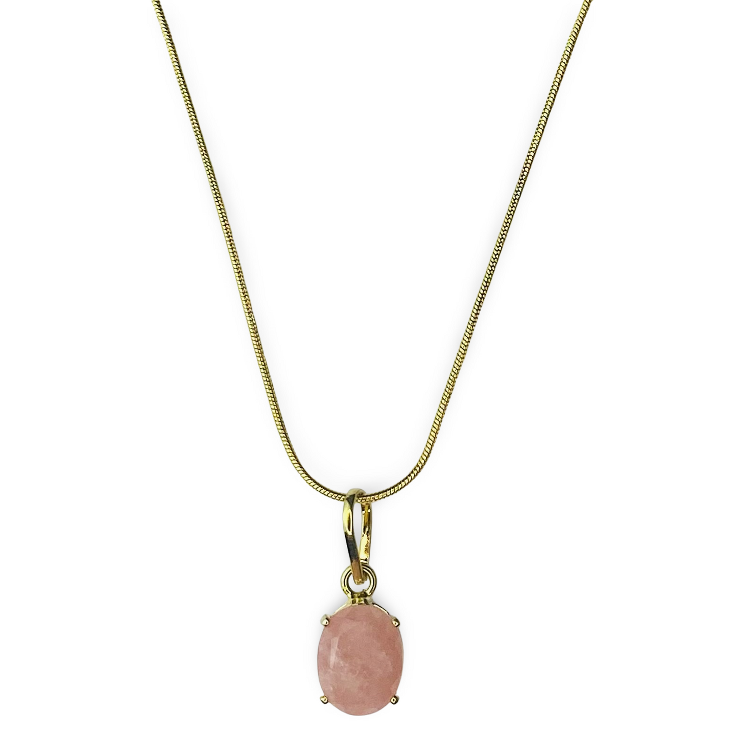 Dina Necklace Strawberry Quartz Stone