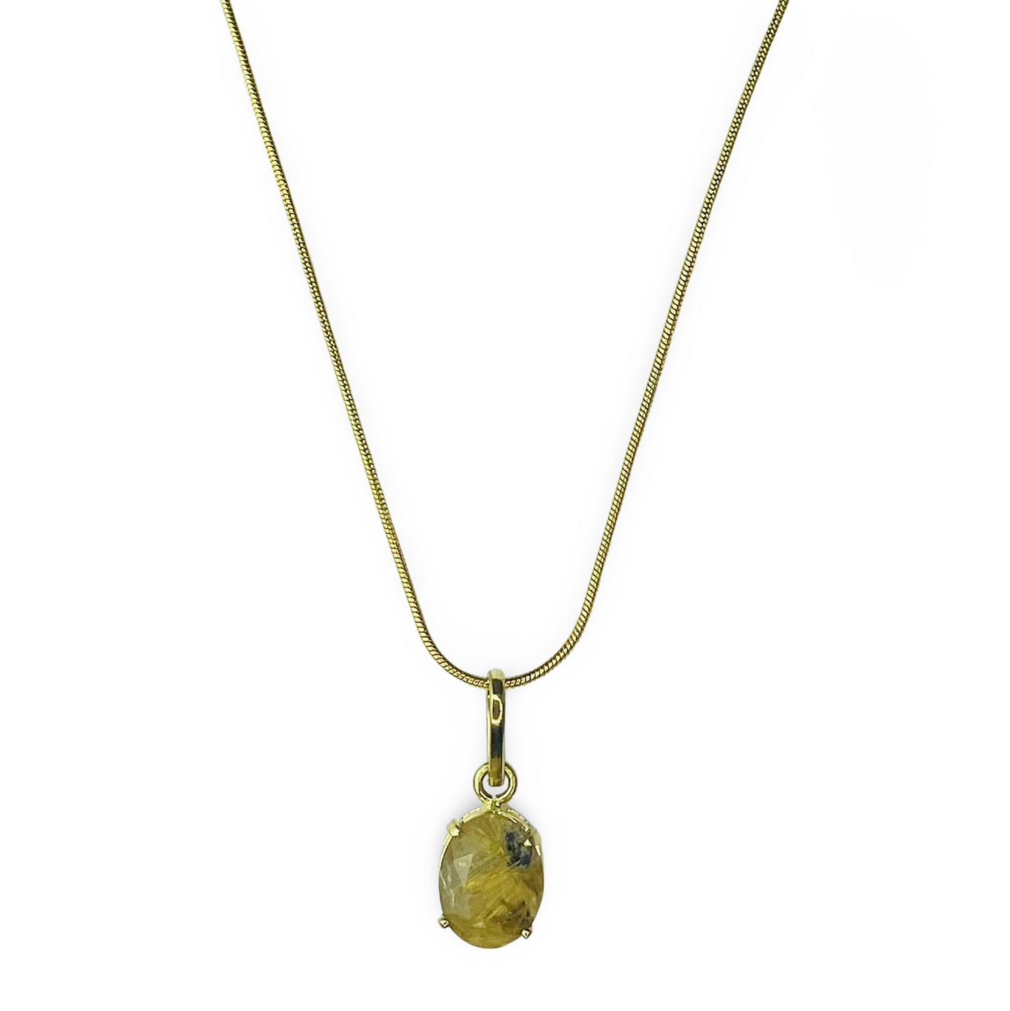 Dina Necklace Rutilated Quartz Stone