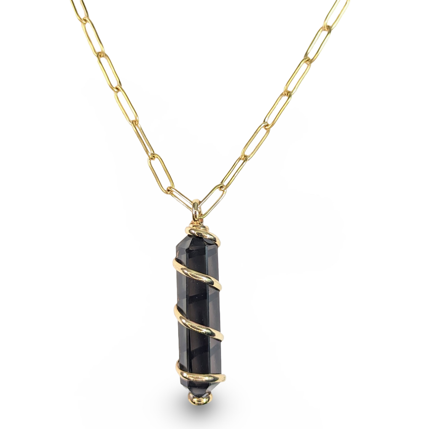 Necklace Smoky Quartz Stone