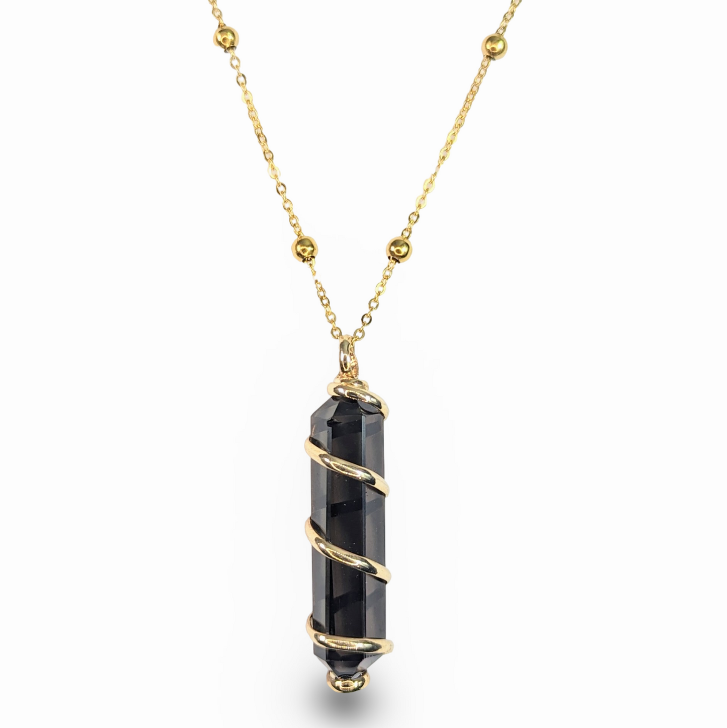 Necklace Smoky Quartz Stone