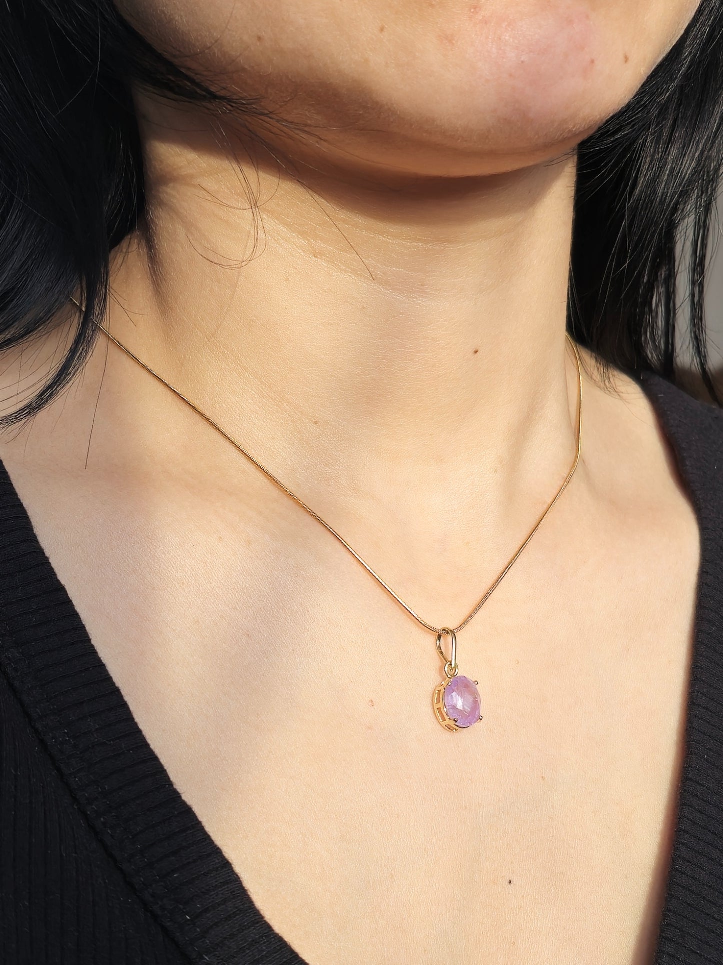 Dina Necklace Amethyst Stone