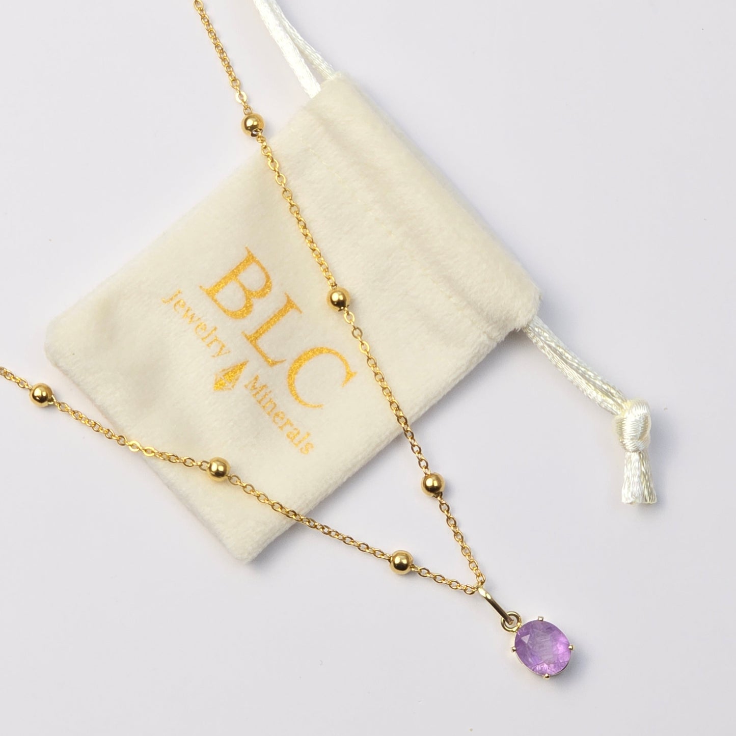 Dina Necklace Amethyst Stone