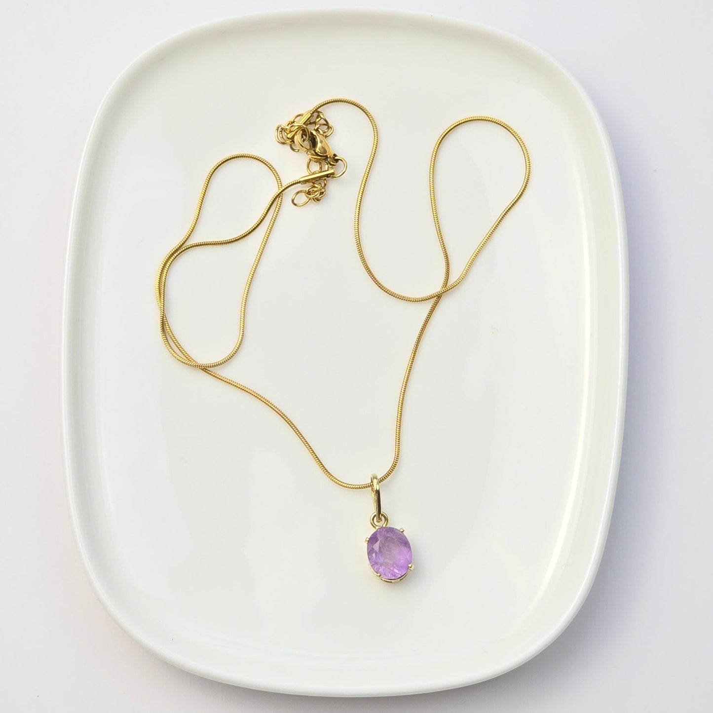 Dina Necklace Amethyst Stone