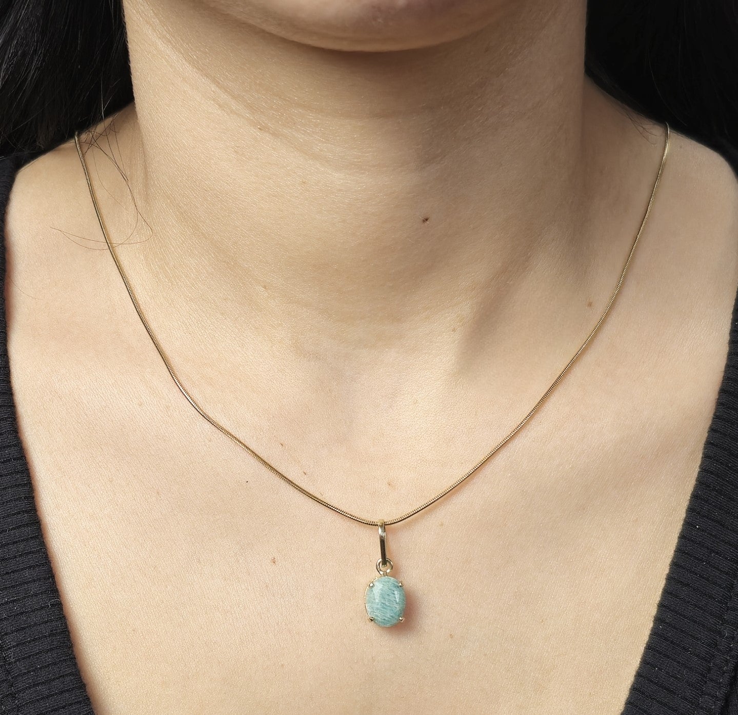 Dina Necklace Amazonite Stone