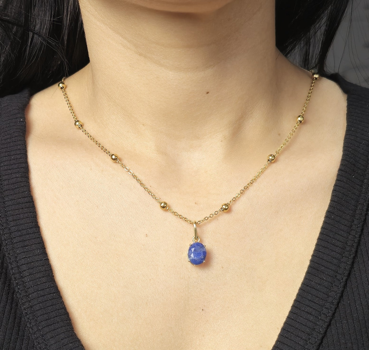 Dina Necklace Sodalite Stone