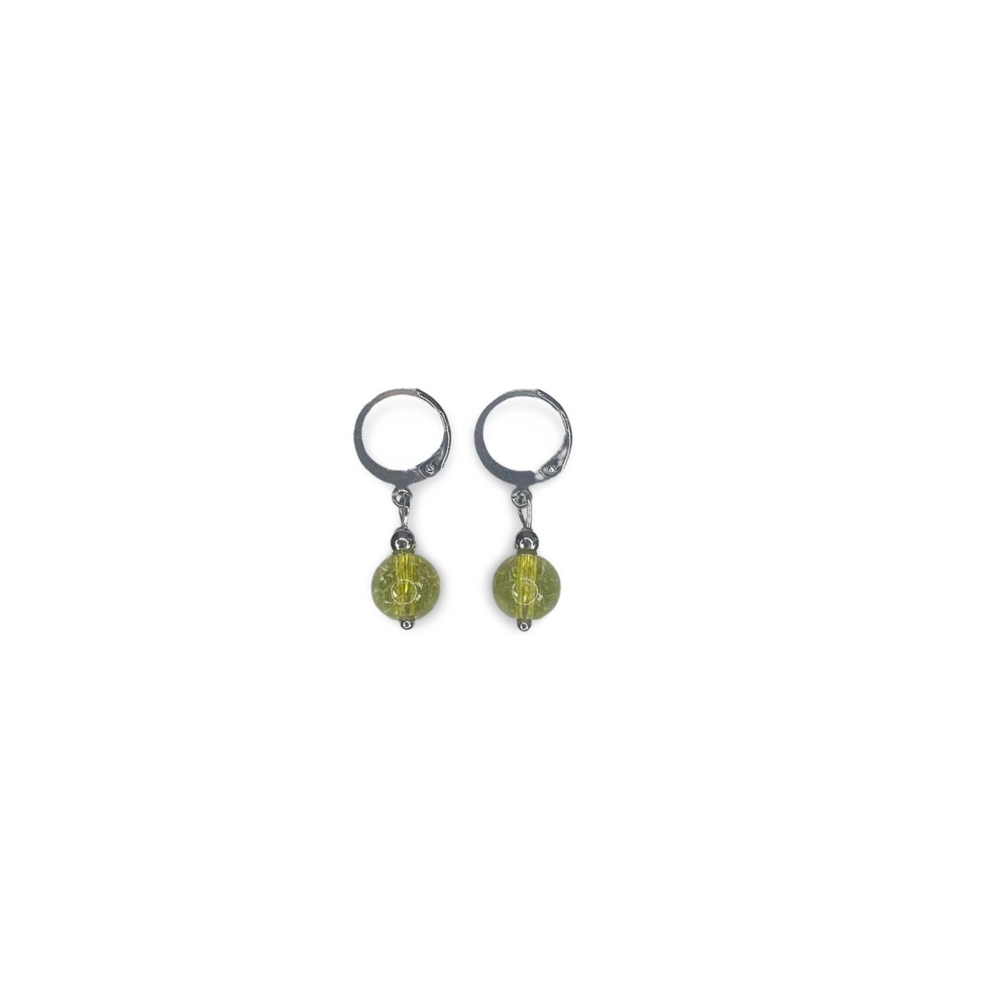 Hoops Earrings with Peridot