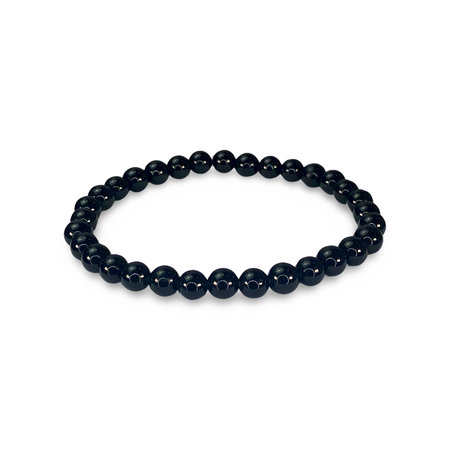 Beads Bracelets (Black Obsidian) (6 mm)