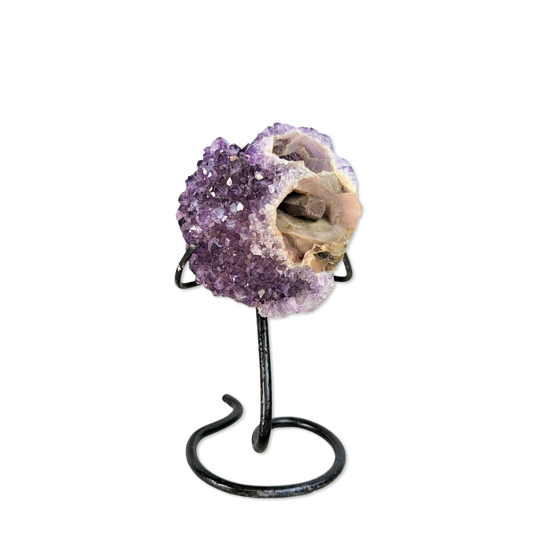 Amethyst with metal base (1 lb)