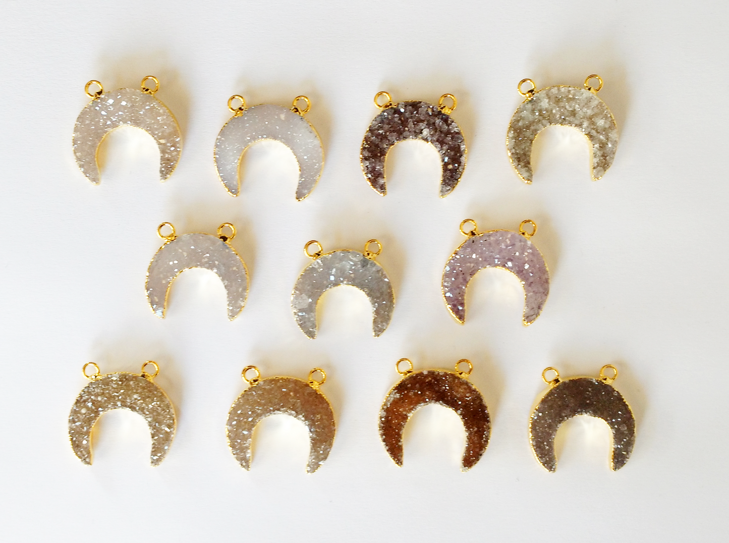 Moon Druzy Connector (25 mm)