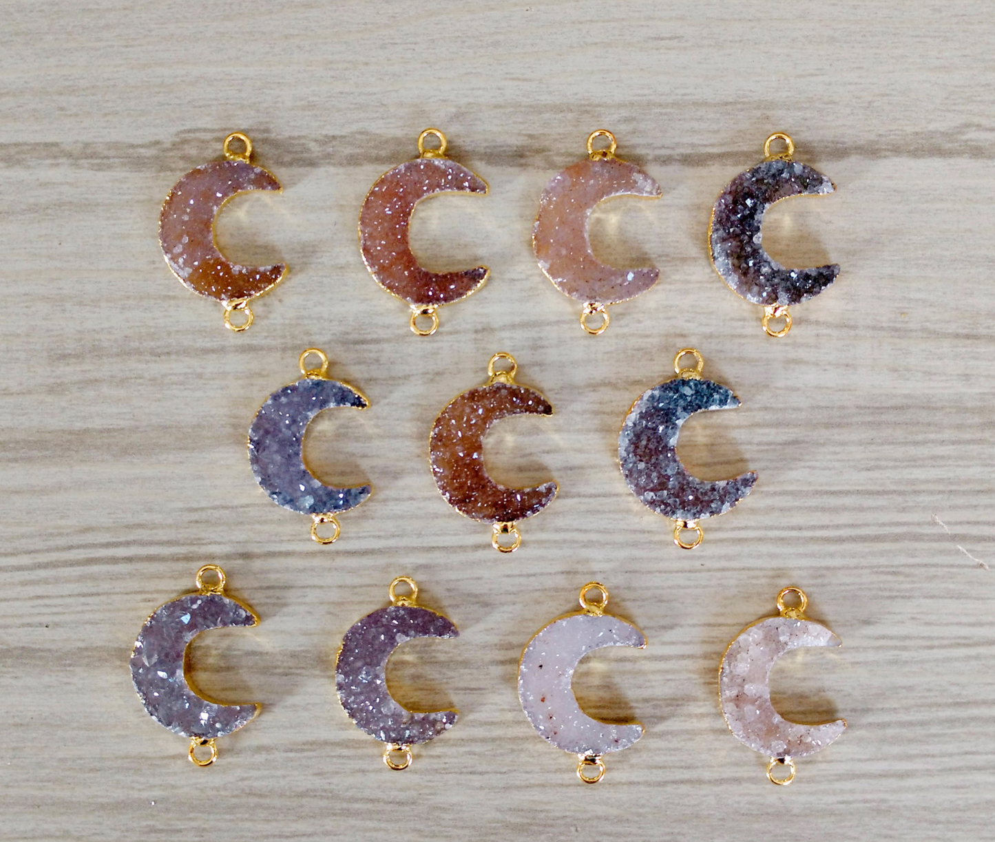 Moon Druzy Connector *** (20 mm)