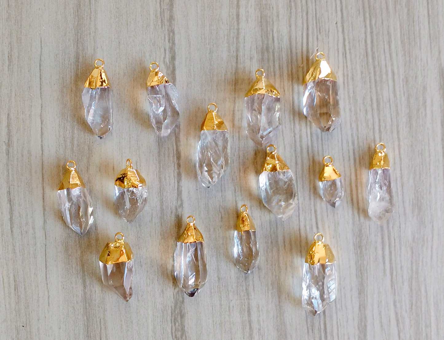 Crystal Quartz Pendants (20-30 mm)