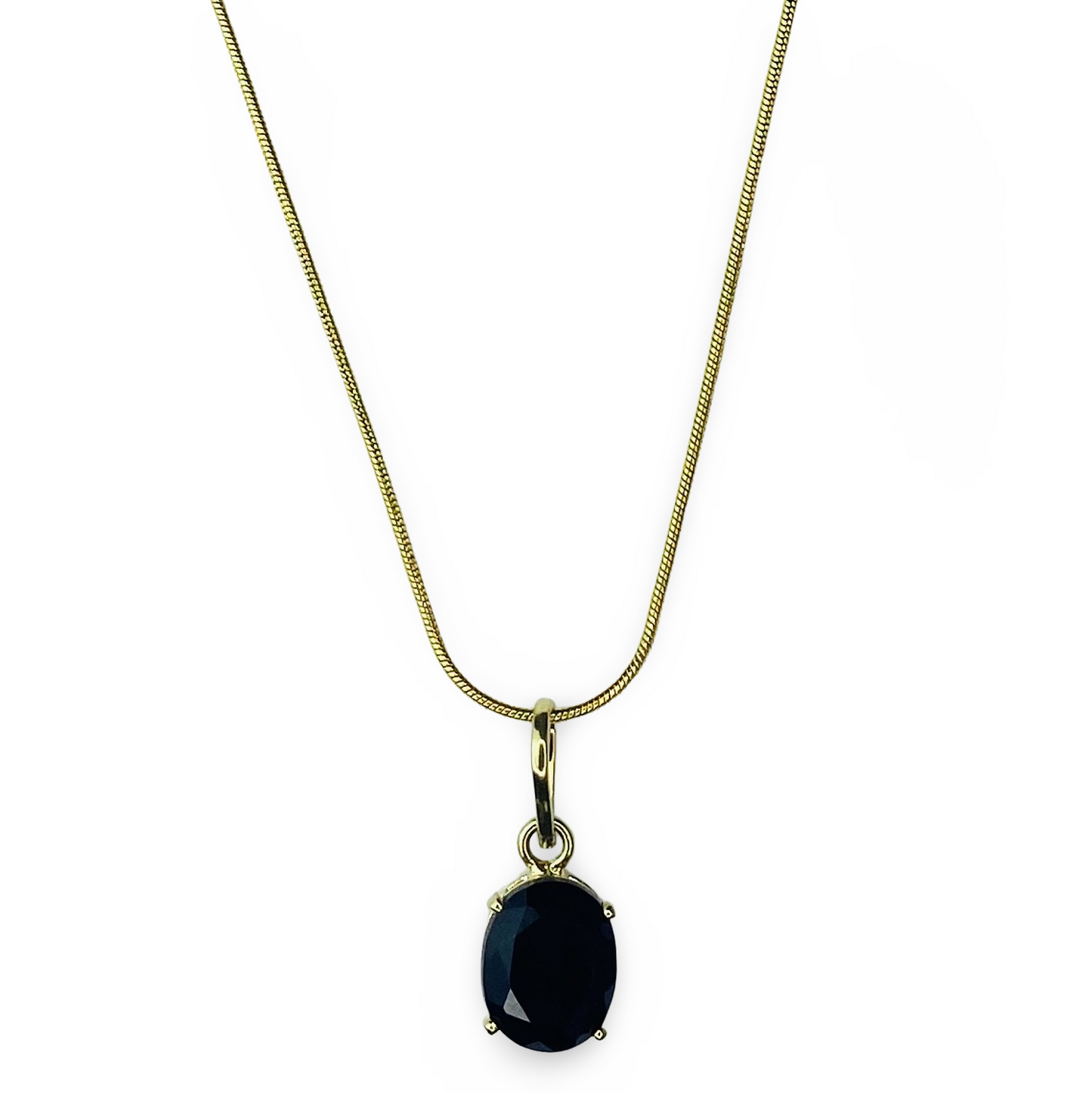 Dina Necklace Black Obsidian Stone