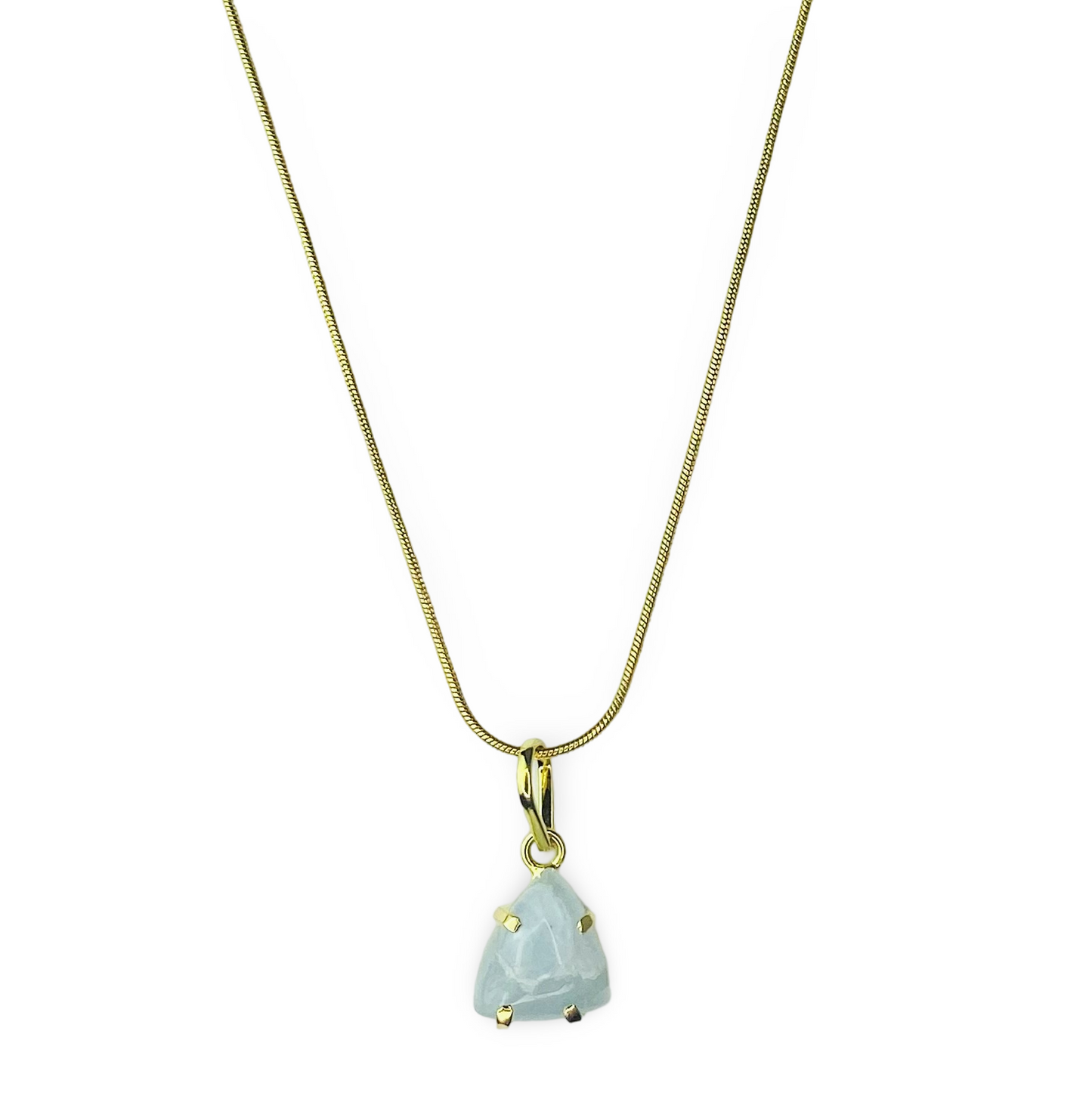 Elsa Necklace Aquamarine Stone