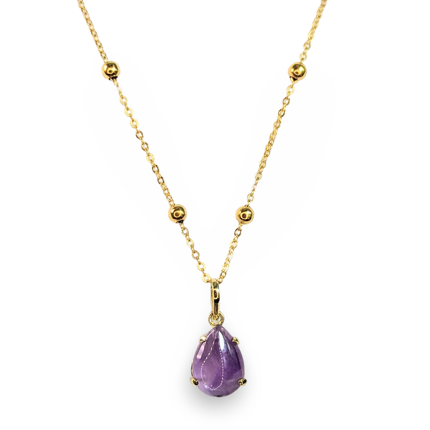 Dom Necklace Amethyst Stone