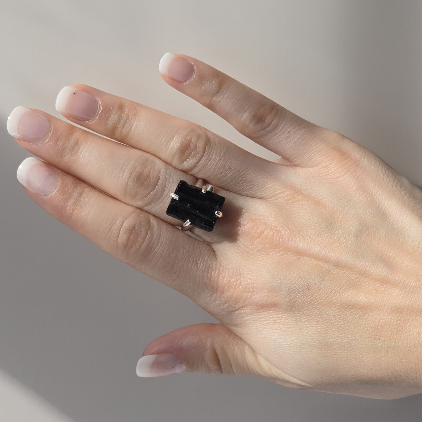 Black Tourmaline Rings (Adjustable)