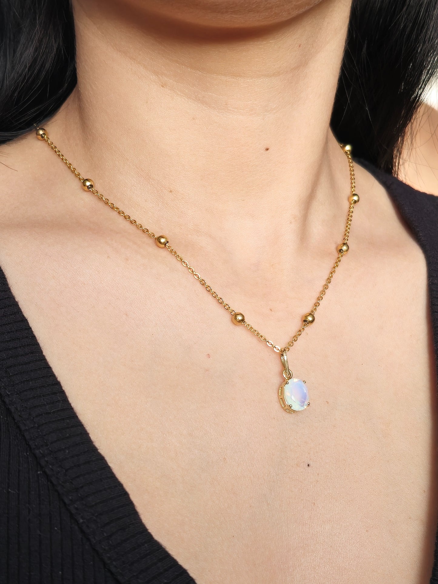 Dina Necklace Opalite Stone