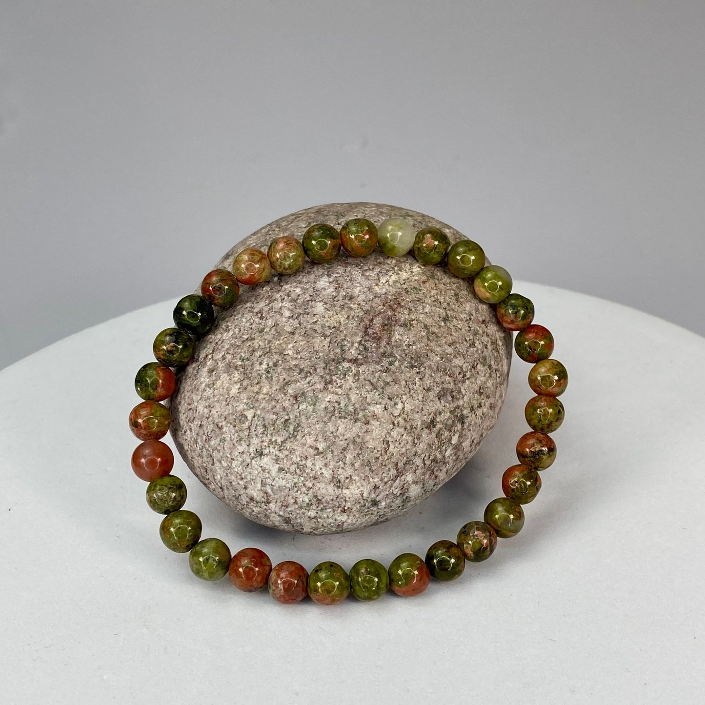 Beads Bracelets (Unakite) (6 mm)