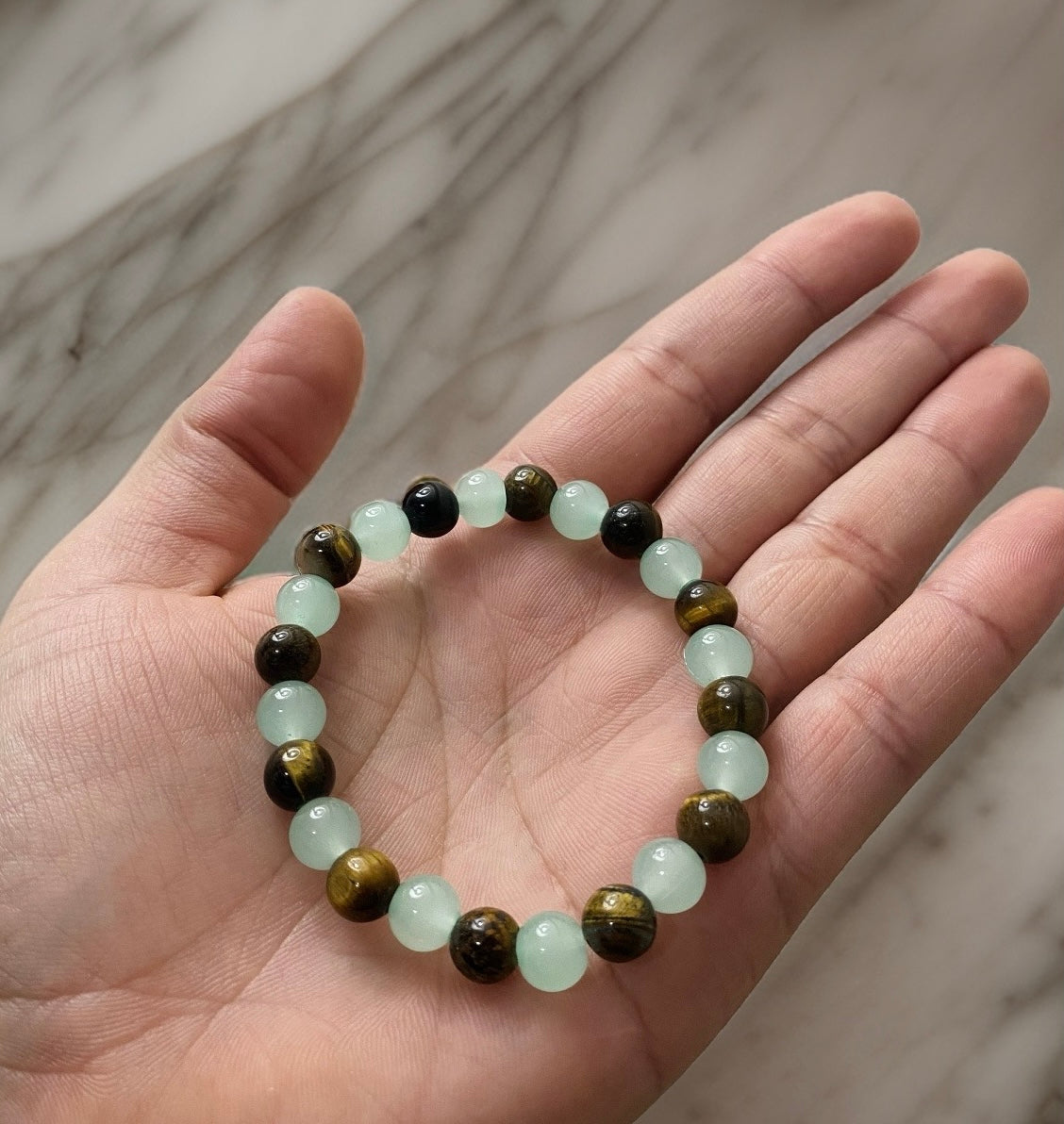 Beads Bracelets (Tiger's Eye - Agate) (8 mm)