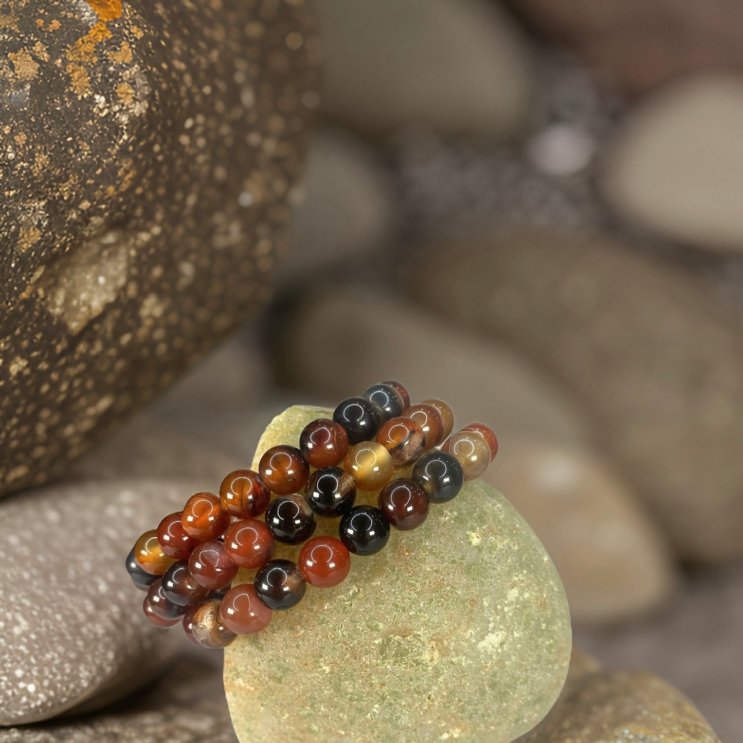 Beads Bracelets (Sardonyx) (8 mm)
