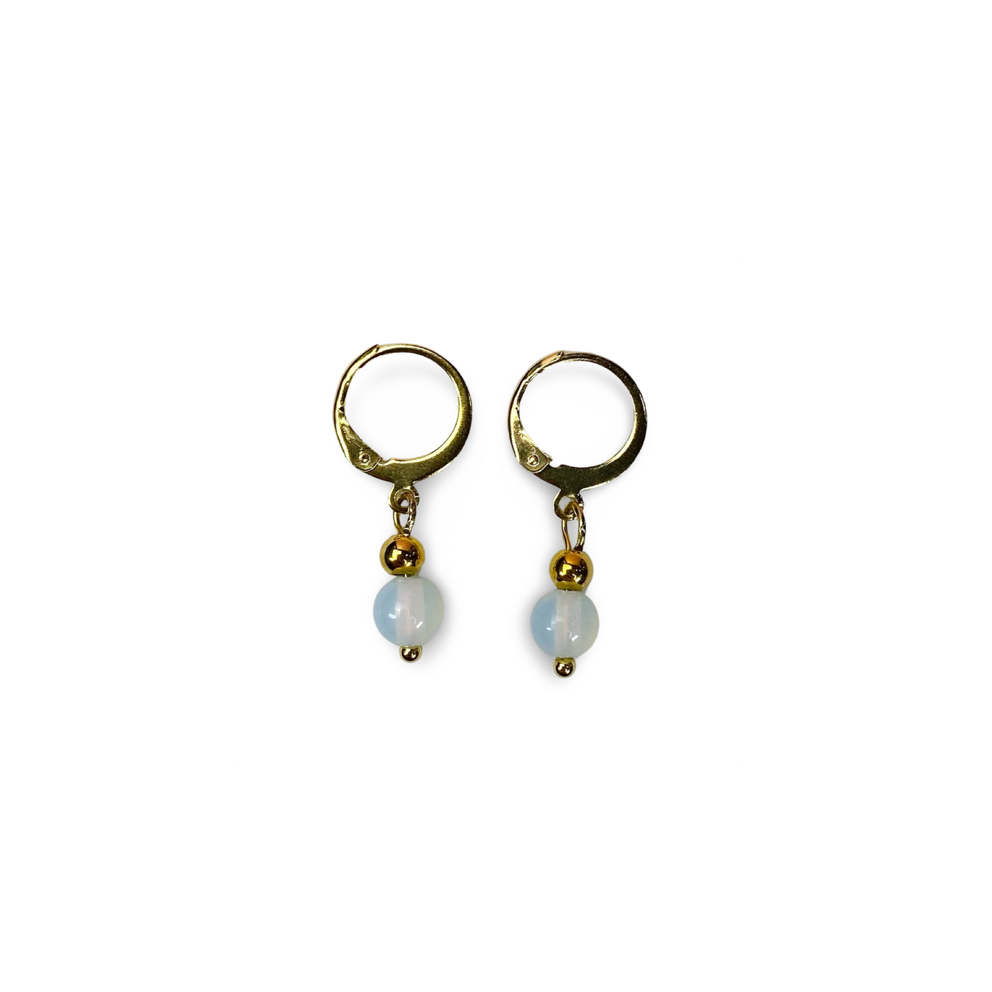 Hoops Earrings with Opalite