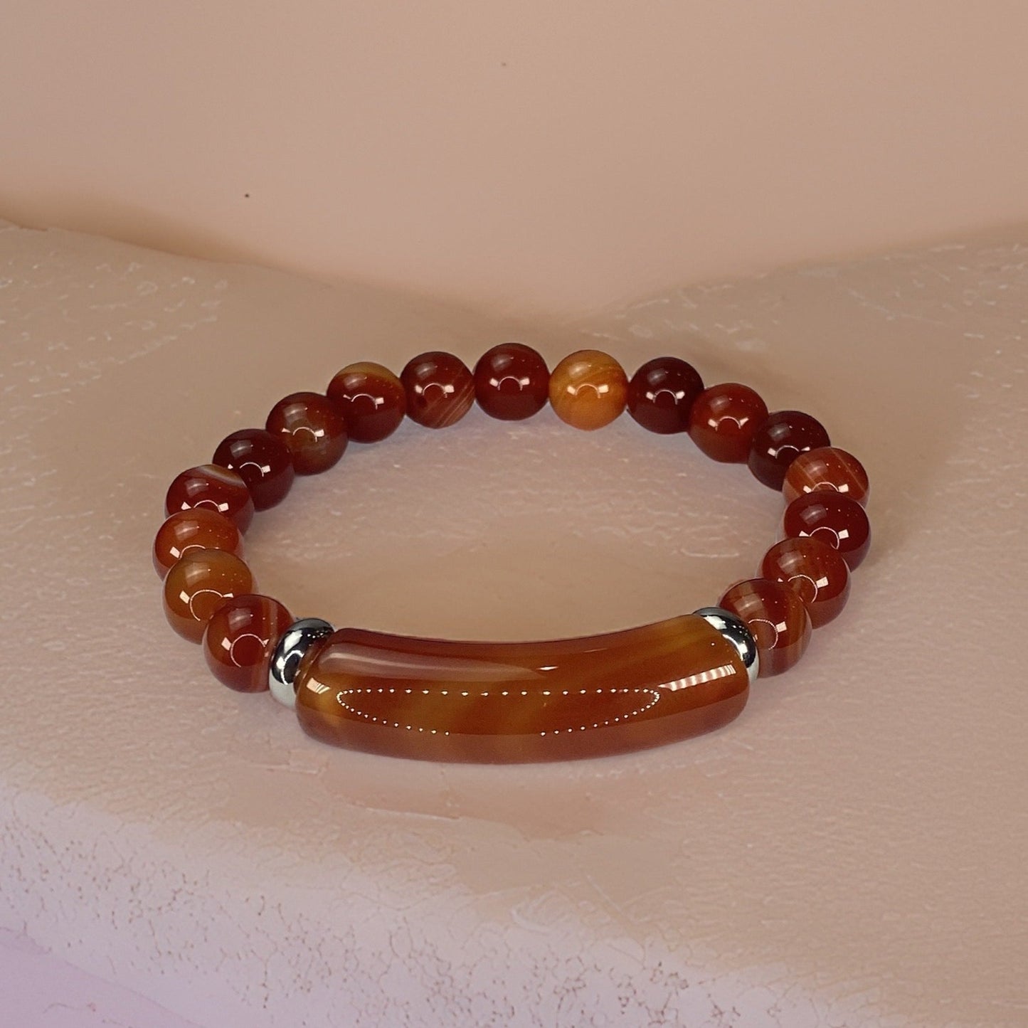 Beads Bracelets (Cornelian) (8 mm)
