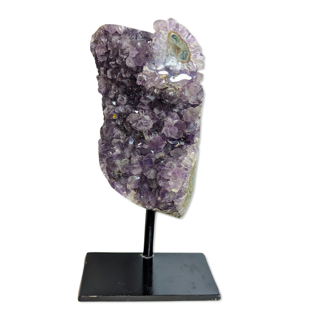 Amethyst with metal base (3.1 lb)