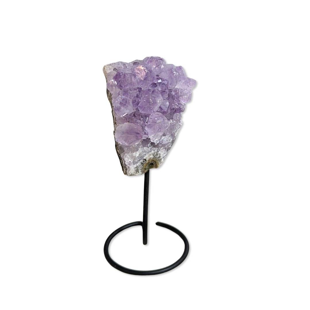 Mini Natural Amethyst Druse on Wire base