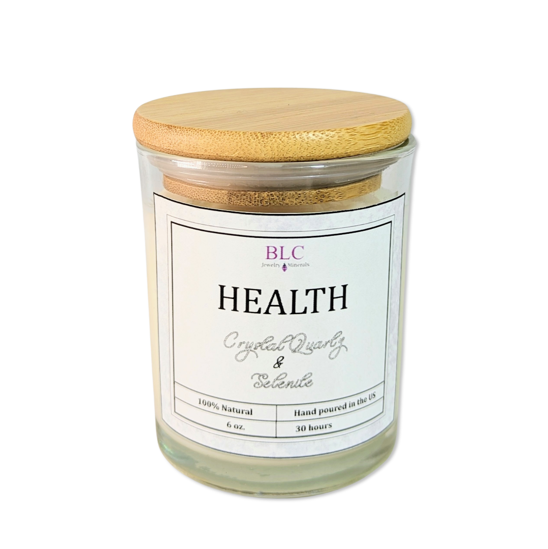 Health Candle (with Natural Stones)
