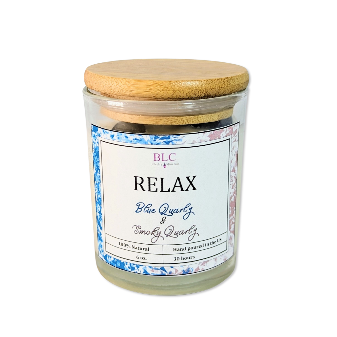 Relax Candle (with Natural Stones)