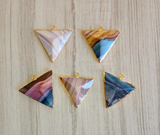 Jasper Triangle pendant (30 mm)