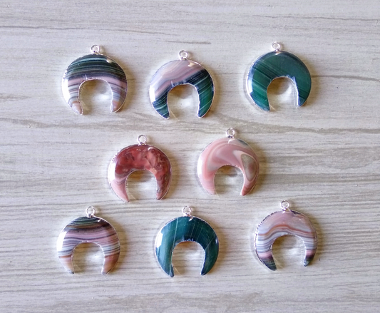 Jasper Moon pendant (25 mm)