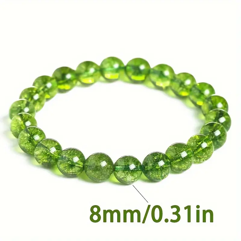 Beads Bracelets (Peridot) (8 mm)
