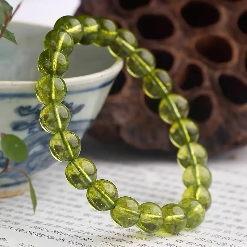 Beads Bracelets (Peridot) (8 mm)
