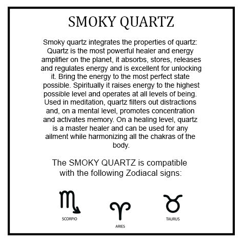 Smoky Quartz Rings (Adjustable)